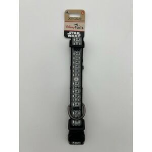 Disney Tails Star Wars Dog Collar Large 18-26" Black Gray Stormtrooper NWT Parks